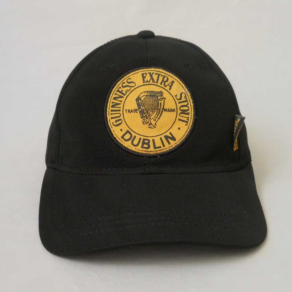Guinness Baseball Hat, Unisex, Back & Gold, Adjustable Back